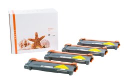 4er Set Alternativ Toner Black für Brother TN-2320